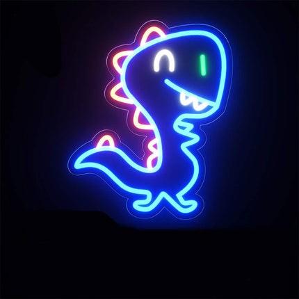 Neonowa lampka LED dinozaur na ścianę