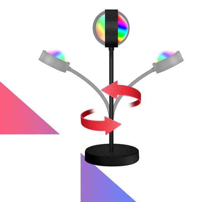 Lampka projekcyjna LED z efektem tęczy