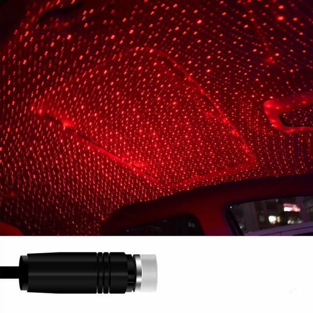 Kieszonkowy projektor gwiazd USB do samochodu