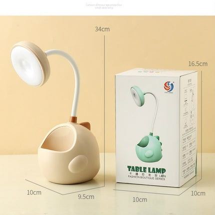 Różowa lampka LED dinozaur na biurko