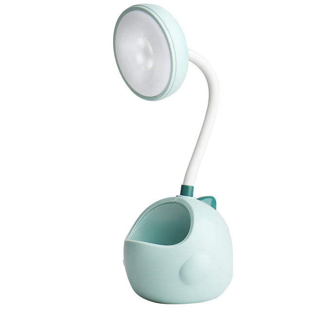 Różowa lampka LED dinozaur na biurko