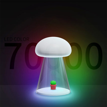Muzyczna lampka nocna grzybek z dotykiem