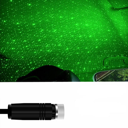 Zielony projektor gwiazd LED na USB