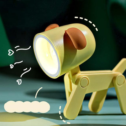 Składana mini lampka nocna LED piesek