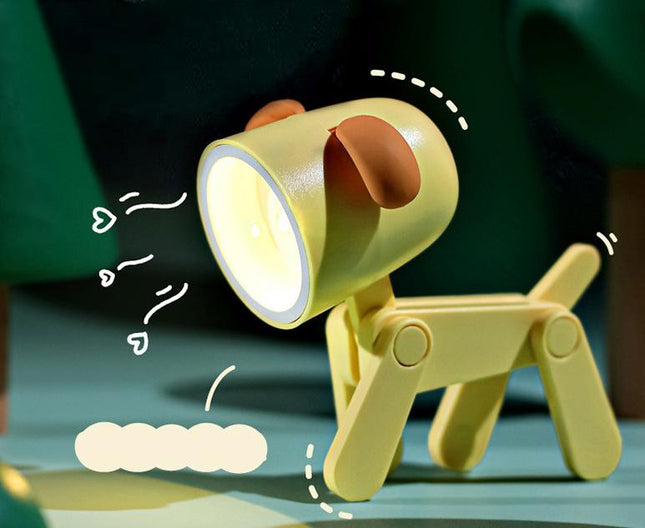Składana mini lampka nocna LED piesek