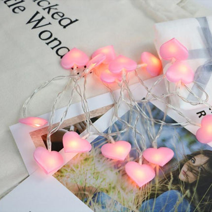 Girlanda świetlna LED różowe serca do pokoju