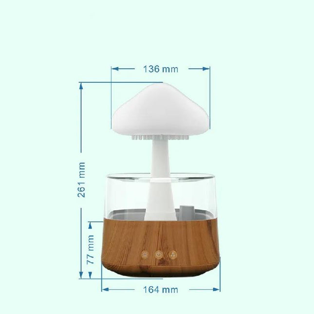 Lampka LED i nawilżacz powietrza grzybek