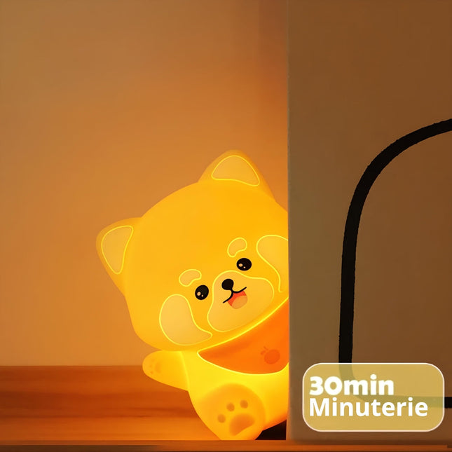 Silikonowa lampka nocna piesek styl kawaii