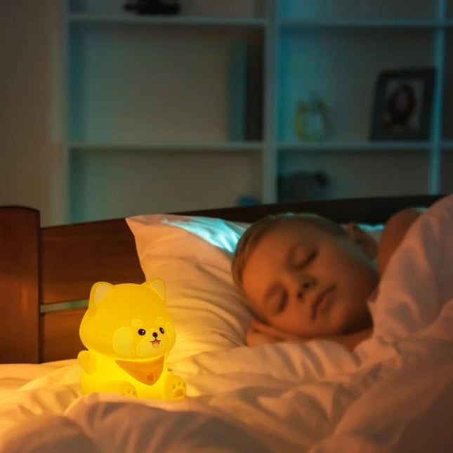 Silikonowa lampka nocna piesek styl kawaii