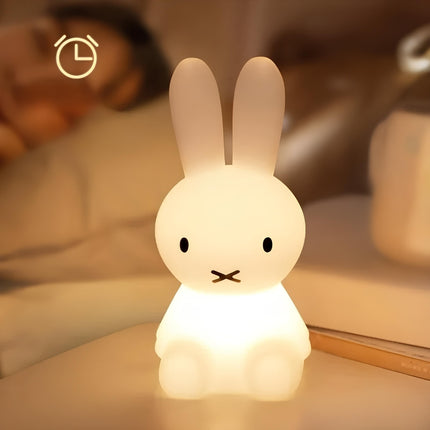 Lampka nocna dla dzieci królik z timerem