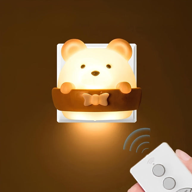 Ładowana lampka nocna miś z regulacją światła