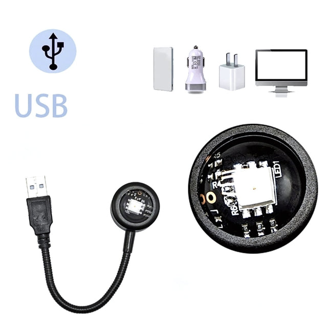 Mini lampka projekcyjna zasilana przez USB