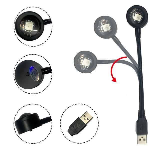 Mini lampka projekcyjna zasilana przez USB