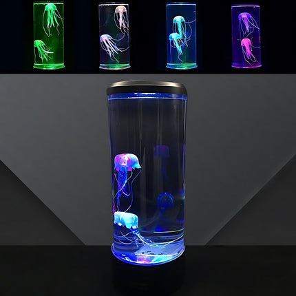 Lampka nocna LED akwarium z meduzami