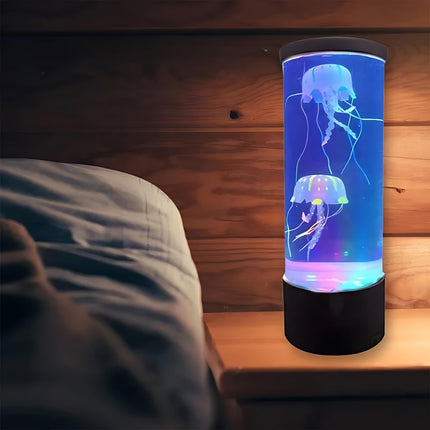 Lampka nocna LED akwarium z meduzami