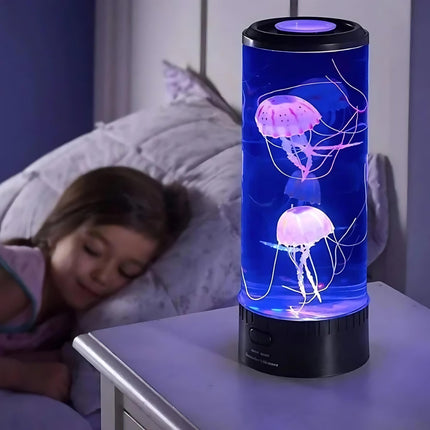 Lampka nocna LED akwarium z meduzami
