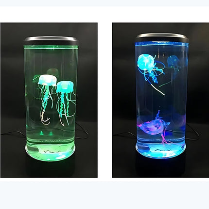 Lampka nocna LED akwarium z meduzami
