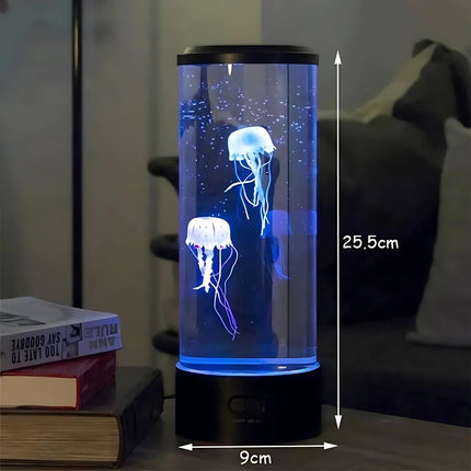 Lampka nocna LED akwarium z meduzami