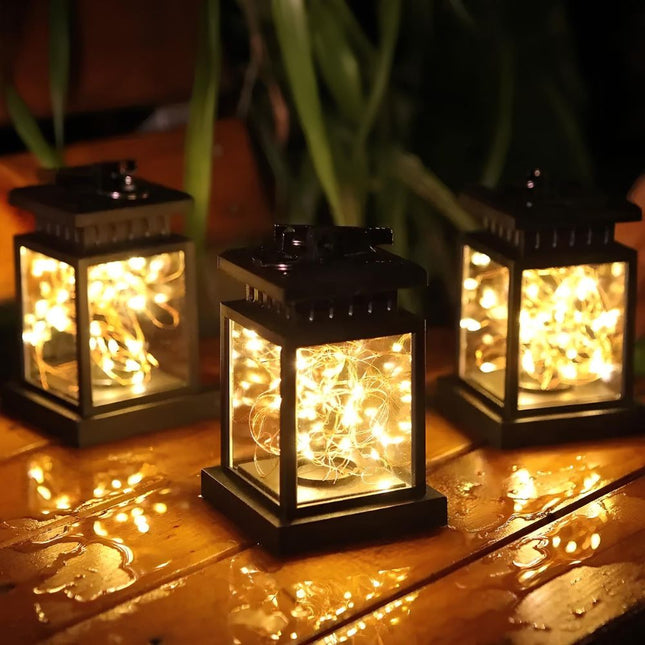 Przenośna lampka solarna w stylu lampionu
