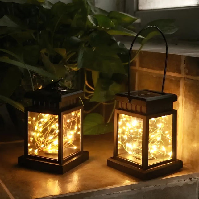 Przenośna lampka solarna w stylu lampionu