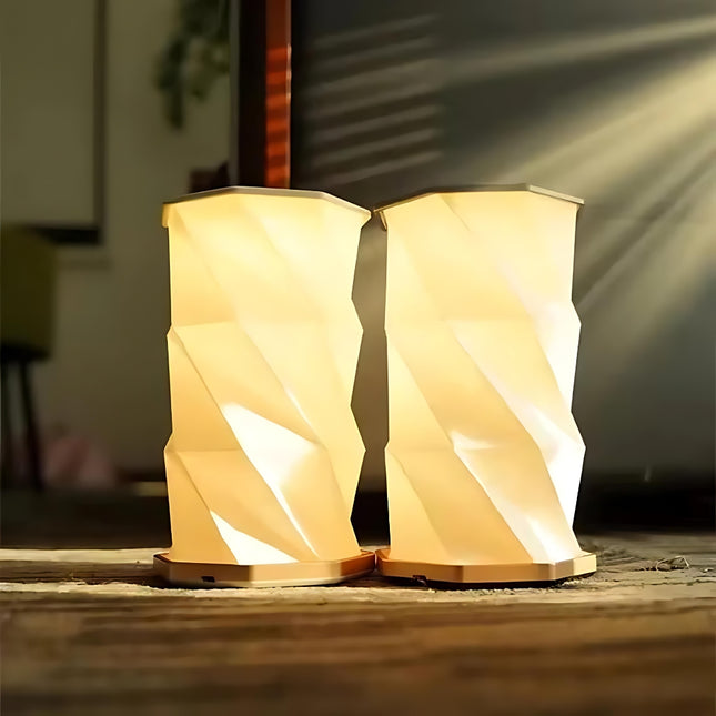 Składana lampka nocna LED w stylu origami