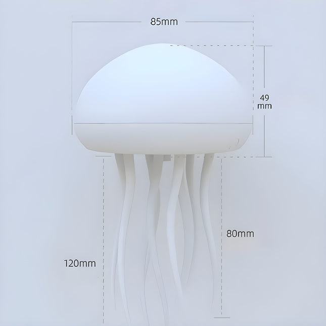 Lampka nocna meduza z aktywacją dźwiękiem