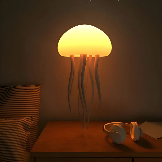 Lampka nocna meduza z aktywacją dźwiękiem