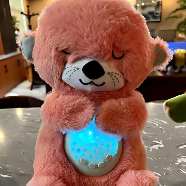 Świecąca pluszowa maskotka śpiąca wydra