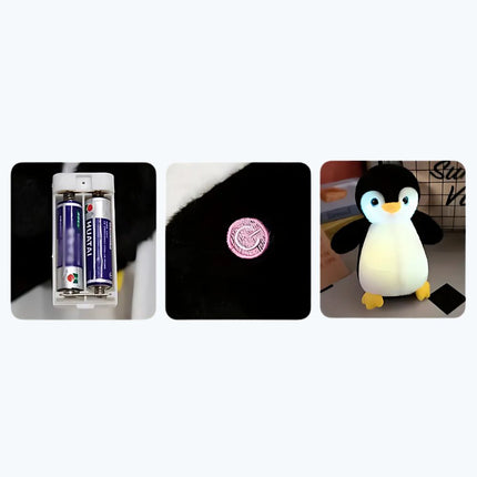 Świecąca pluszowa maskotka pingwin dla dzieci