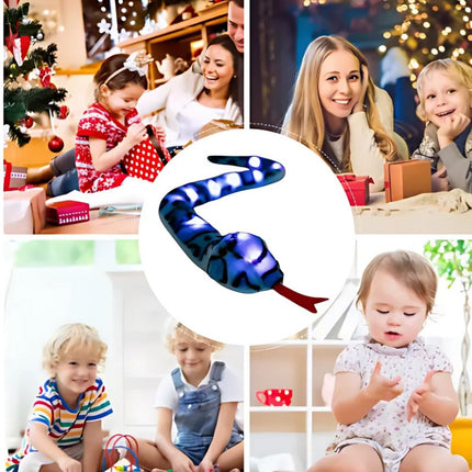 Pluszowa lampka nocna wąż zielony niebieski