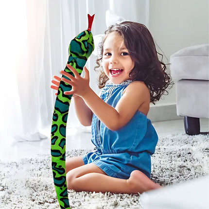 Pluszowa lampka nocna wąż zielony niebieski