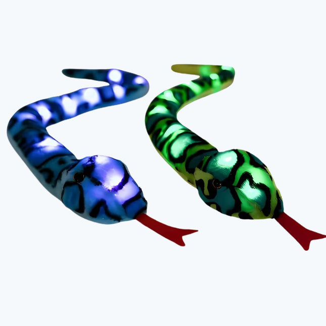 Pluszowa lampka nocna wąż zielony niebieski