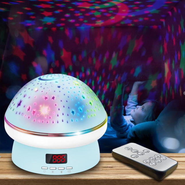 Projektor gwiazd lampka nocna w kształcie grzybka