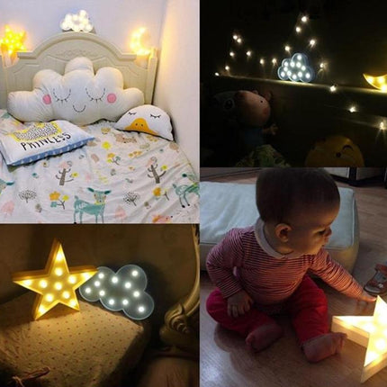 Dekoracyjna lampka ścienna gwiazda LED