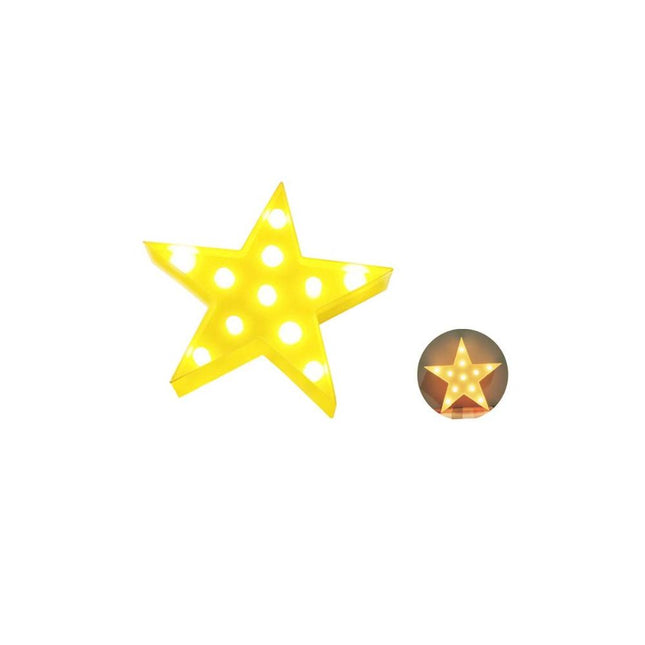 Dekoracyjna lampka ścienna gwiazda LED