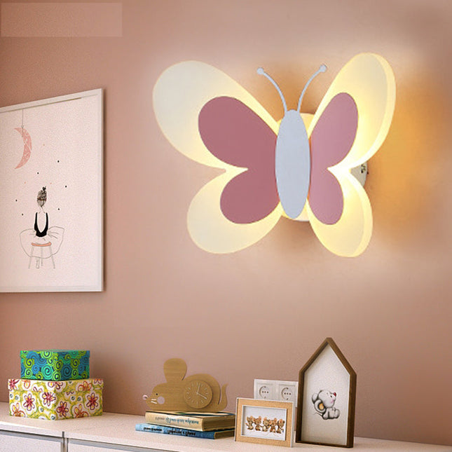 Kinkiet ścienny LED motyl do pokoju