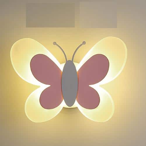 Kinkiet ścienny LED motyl do pokoju