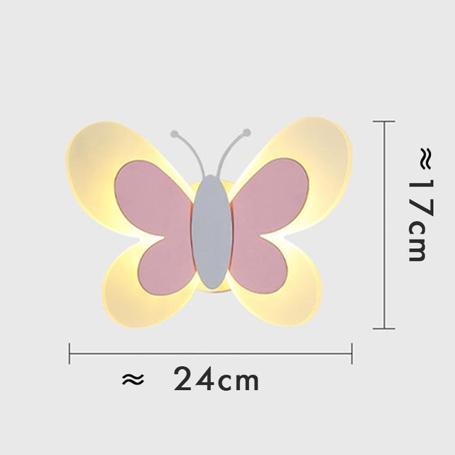 Kinkiet ścienny LED motyl do pokoju