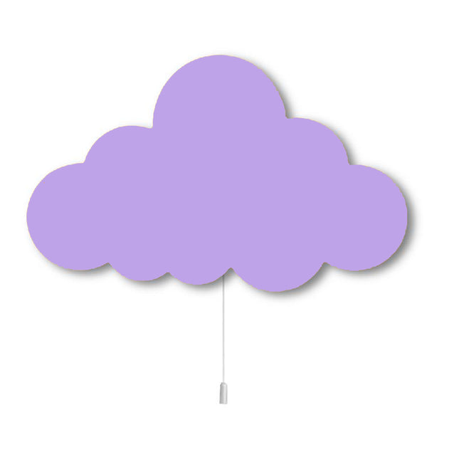 Drewniana lampka ścienna chmurka dla dzieci