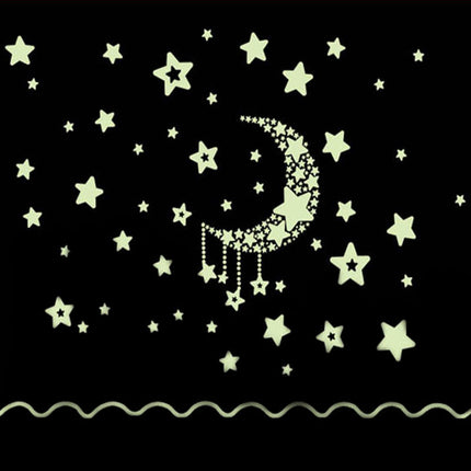 Świecące w ciemności naklejki na ścianę