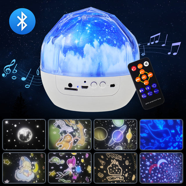 Projektor LED kosmos planety z pilotem