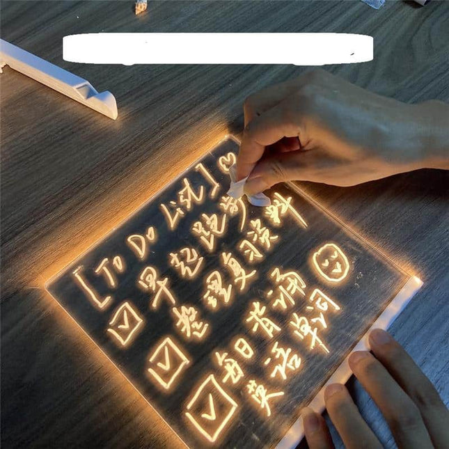 Kreatywna tablica memo LED do pisania
