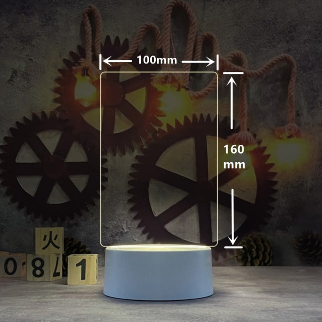 Kreatywna tablica memo LED do pisania