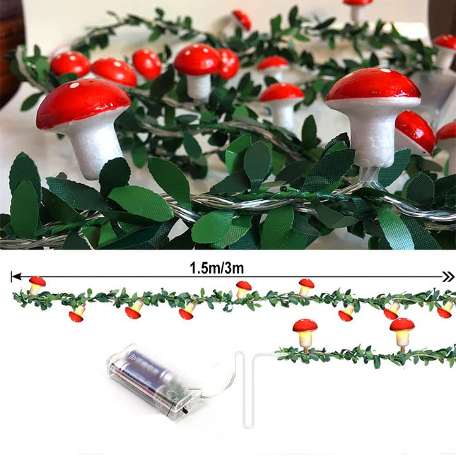 Girlanda świetlna LED grzybki do pokoju