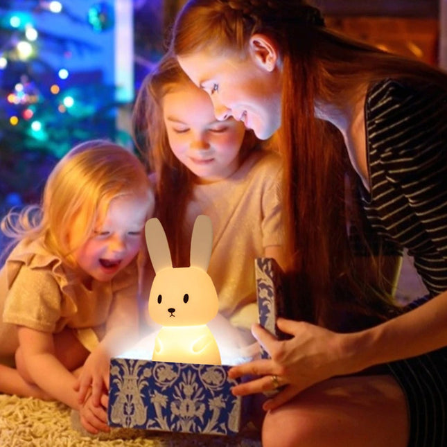 Ładowana dotykowa lampka królik dla niemowląt
