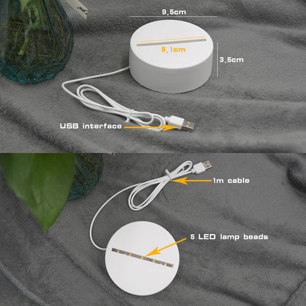 Zestaw kreatywny DIY lampka nocna LED lis