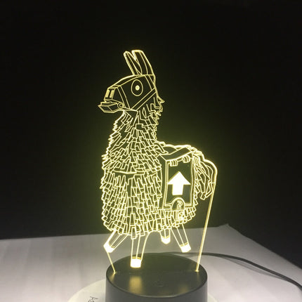 Akrylowa lampka nocna 3D LED lama