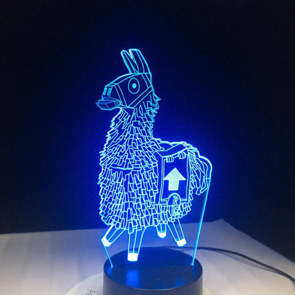 Akrylowa lampka nocna 3D LED lama