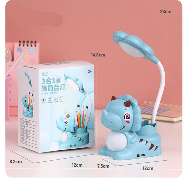 Dziecięca lampka na biurko LED dinozaur