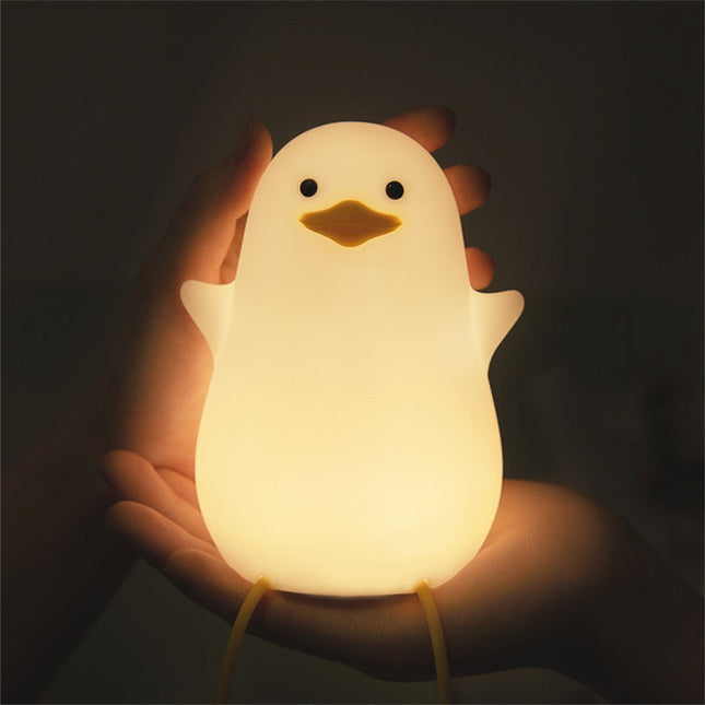 Silikonowa lampka nocna słodka kaczuszka